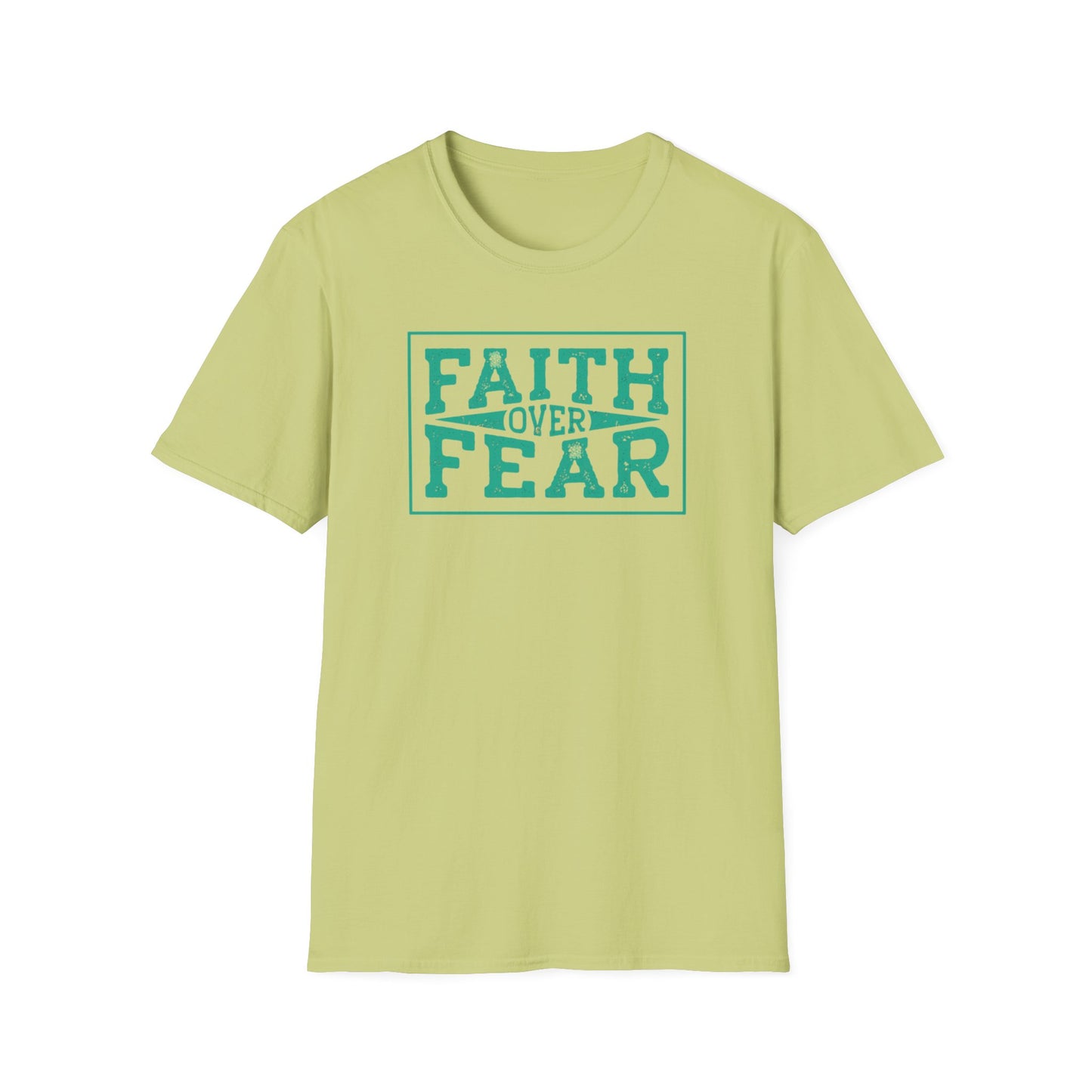 Faith Over Fear Unisex Softstyle T-Shirt – Inspirational Graphic Tee