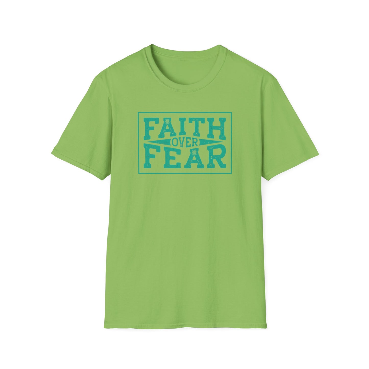 Faith Over Fear Unisex Softstyle T-Shirt – Inspirational Graphic Tee