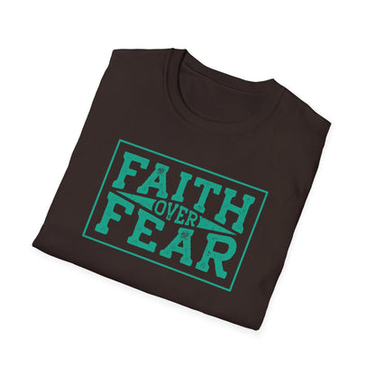 Faith Over Fear Unisex Softstyle T-Shirt – Inspirational Graphic Tee