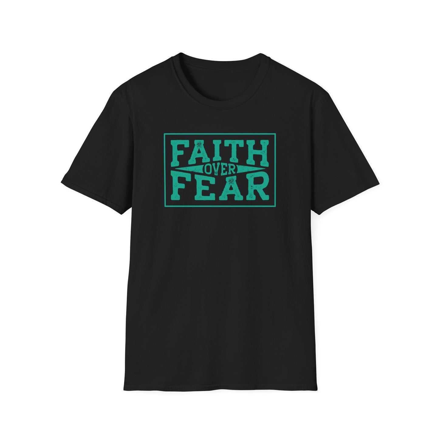 Faith Over Fear Unisex Softstyle T-Shirt – Inspirational Graphic Tee