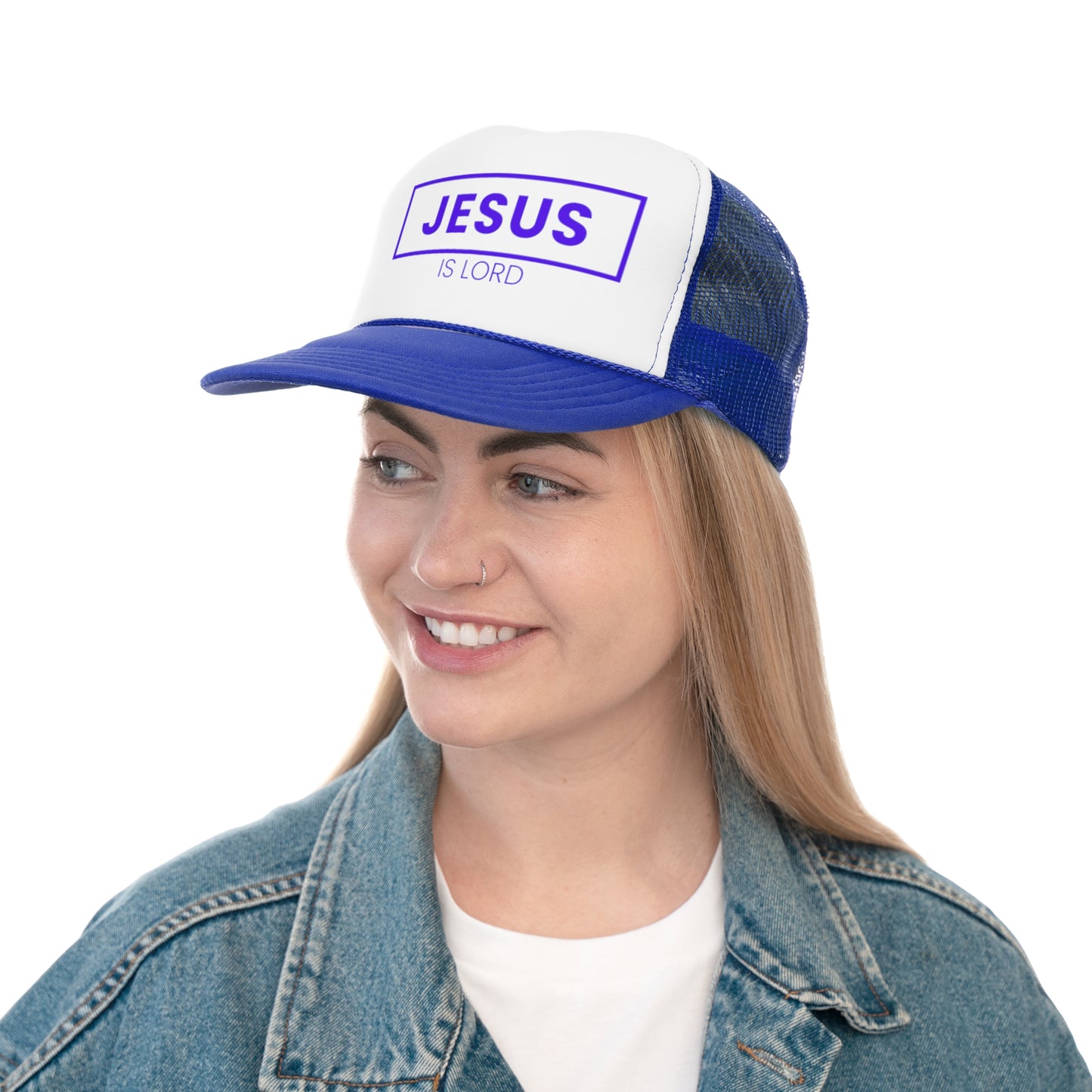 Faith-Inspired Trucker Cap - 'JESUS IS LORD'