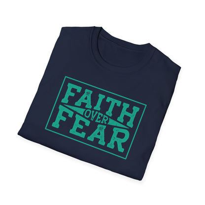 Faith Over Fear Unisex Softstyle T-Shirt – Inspirational Graphic Tee