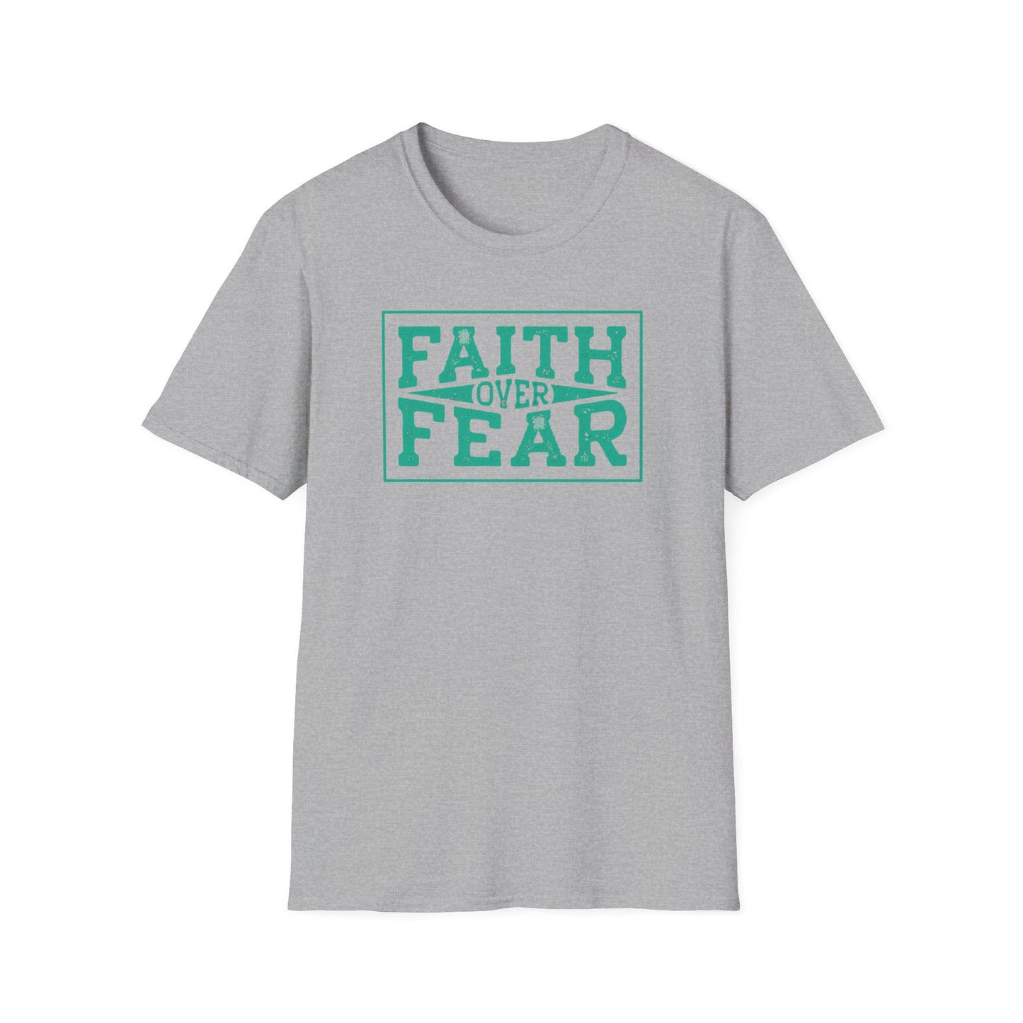 Faith Over Fear Unisex Softstyle T-Shirt – Inspirational Graphic Tee