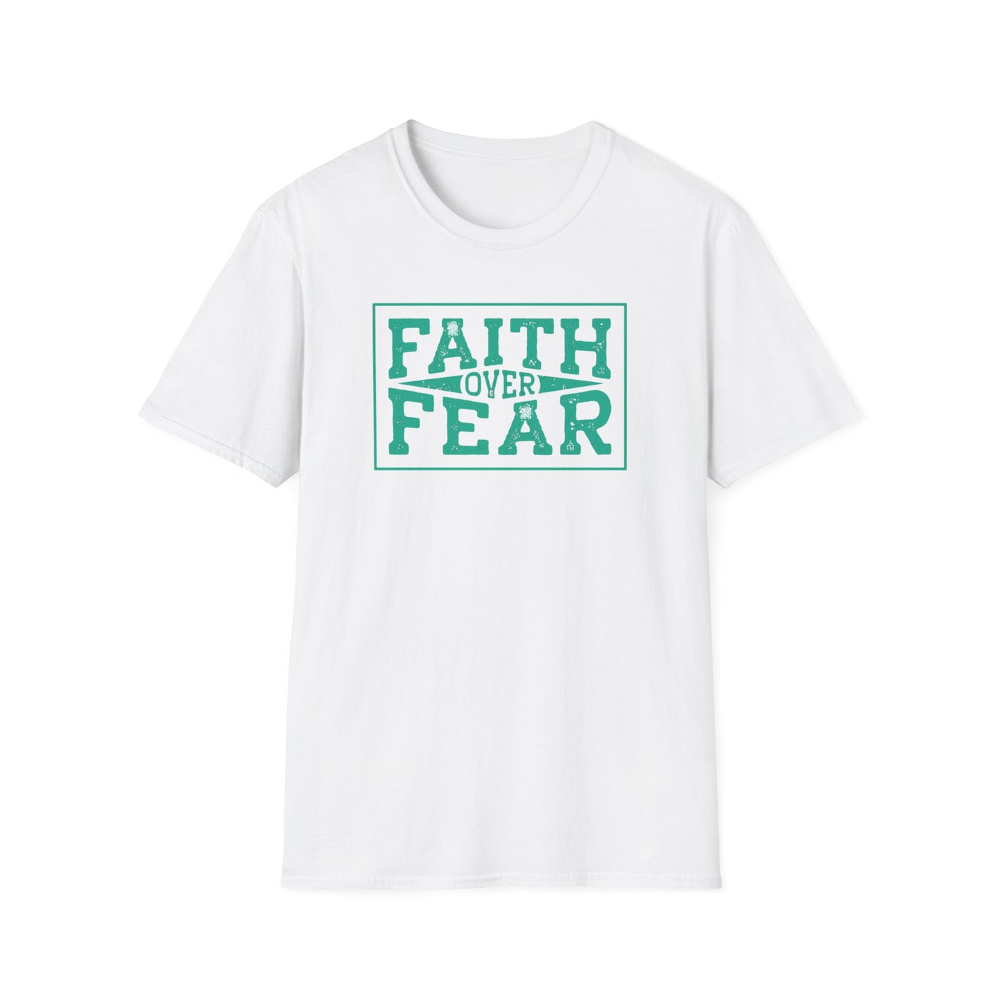 Faith Over Fear Unisex Softstyle T-Shirt – Inspirational Graphic Tee