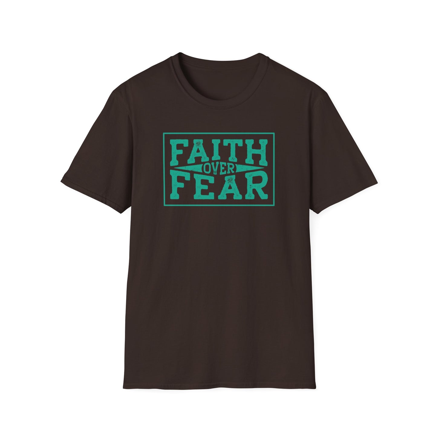 Faith Over Fear Unisex Softstyle T-Shirt – Inspirational Graphic Tee