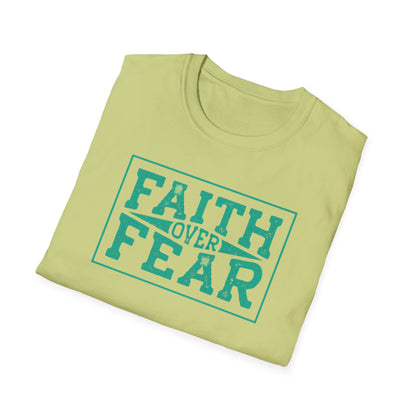 Faith Over Fear Unisex Softstyle T-Shirt – Inspirational Graphic Tee